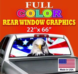   TRUCK CAR Rear Window Signs Graphics Tint Decals Ford Dodge Chevy
