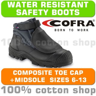 Cofra IRON Metatarsal Work Safety Black Leather Boots Shoes Composite 