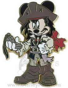 Disney PIRATES * Mickey as Jack Sparrow w/ Magic Compass Pin