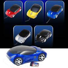Colors Car Shape Light Wired or Wireless USB Optical Mouse For HP 