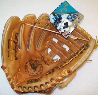 vintage SPALDING CARL YASTRZEMSKI Pro Model Baseball glove UNUSED w 