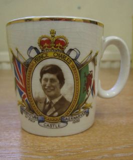Coronet Pottery Prince Charles Investiture Mug Cardiff Edition