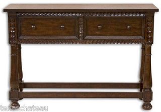 SPANISH COLONIAL REVIVAL MEXICAN HACIENDA STYLE ACCENT SOFA TABLE 