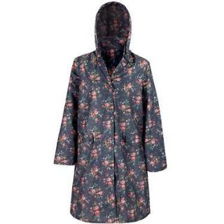 NEW Cath Kidston CHELSEA ROSES Rain Coat with Hood X/L Extra Large