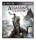 Assassins Creed III 3 Sony PlayStation 3 PS3 Video Game Brand New and 