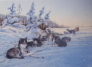 Jon Van Zyle Iditarod Memories Signed & Numbered 23.5 x 17 New 