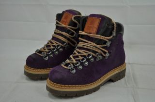 THE ART COMPANY PURPLE SUEDE RUGGED BOOT 0903 AIR ALPINE HANDCRAFTED 