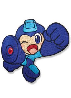 Patch MEGAMAN POWER UP NEW Megaman Jumping Wink Anime Cosplay Licensed 