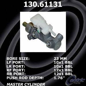 Centric Parts 130.61131 Brake Master Cylinder