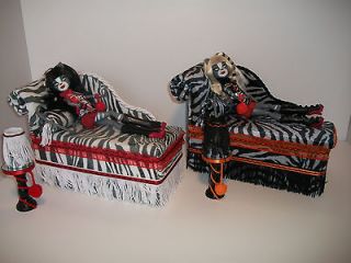 Chaise Lounge Beds for Monster High Doll WERECAT TWINS Meowlody 