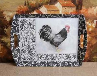 Susan Winget Rooster Serving Tray