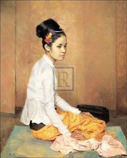SIR GERALD KELLY Burmese Pearl burma asia NEW PRINT