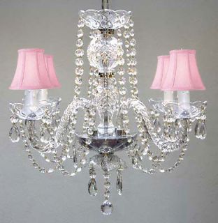 pink chandelier shades in Home & Garden