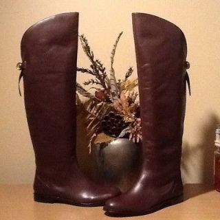COACH Cheyenne Soft Calf Chestnut Womens Equestrian Riding Boots size 