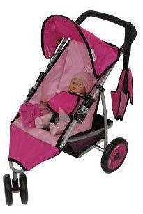 Chica And Chico 8 In 1 Metallic Doll Stroller   Doll Included