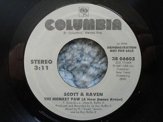 SCOTT & RAVEN PROMO 45 RPM 7   The Monkey Paw (A New Dance Kraze)