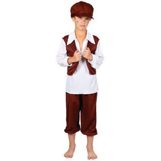 Childs Age 5 7 Boy Chimney Sweep Fancy Dress Book Week England Costume 