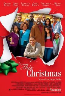 THIS CHRISTMAS MOVIE POSTER 1 Sided ORIGINAL ROLLED 27x40 CHRIS BROWN