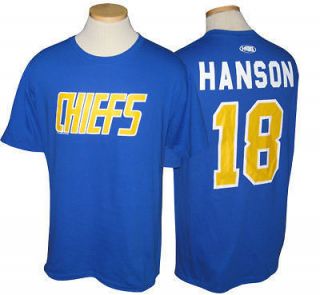 CHIEFS #18 HANSON brothers t shirt SLAP SHOT movie