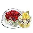   Hmall Lasting Real Preserved Flower + Marys Candy (Dome 150 Red Rose