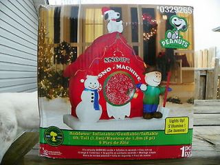 Christmas Peanuts Snoopy Red Baron Airblown Inflatable Holiday Yard 