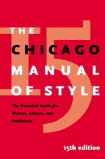 The Chicago Manual of Style 2003, Hardcover