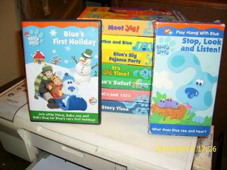 Listing 8 Blues Clues Childrens VHS Videos Out of Print Nickelodeon 