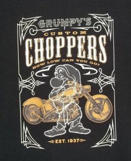   Disney World WDW Custom Choppers Motorcycle T Shirt XL 100% Cotton