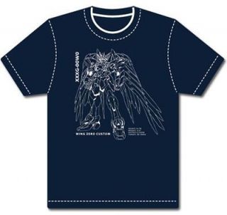 Wing Zero Custom Gundam T Shirt [BLUE] tee shirt