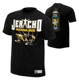 Chris Jericho THE ORIGINAL WANNA BEE WWE Authentic T Shirt OFFICIAL 