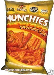 Bag MUNCHIES Flamin Hot Mix Doritos Sun Chips Cheetos