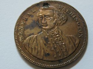 Circa 1850 George Washington Brass Token medal coin