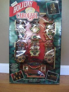 Mr Christmas Holiday Carousel Lighted Musical Carousel Horses Plays 