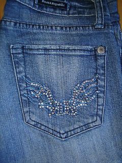 Rock & Republic Jagger Crystal Jeans   Size 27  Nice