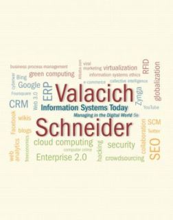 Information Systems Today by Joseph Valacich, Christoph Schneider and 