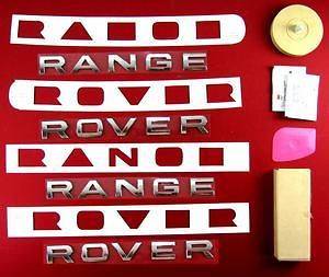 Chrome Range Rover L322 full lettering upgrade kit front+rear+tool 