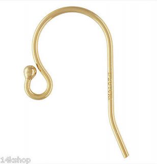   14k Gold Filled GF Shepherd French Hook Earring Ear Wire Ball Findings