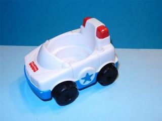 Fisher Price Little People Discovery City Town Blue White Police Car
