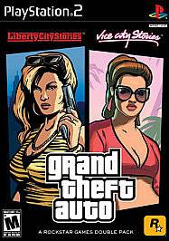   Theft Auto Double Pack Liberty City & Vice City Stories Playstation 2