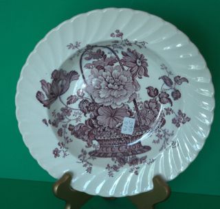 Clarice Cliff Royal Staffordshire 8 Inch Soup Bowl Lavender Purple 
