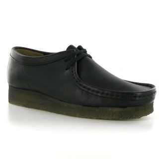 Clarks Originals Originals Wallabee Black Leather Mens Shoes