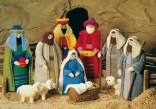 Knitting pattern Christmas Crib Nativity scene booklet