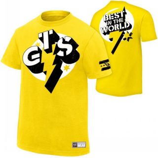 CM Punk GTS Go To Sleep WWE Yellow T shirt