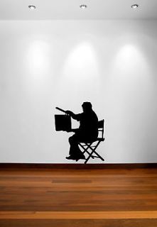 Movie Director With Clapper Board Vinyl Wall Art Decal/Sticker A112