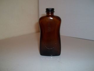 Vintage Lysol Unique Shape Brown Bottle Made in USA