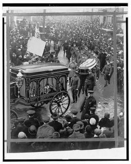 Funeral procession,Monk Eastman,1920,horse drawn hearse