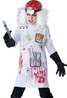 Mad Scientist Evil Doctor Kids Scary Halloween Fancy Dress Costume