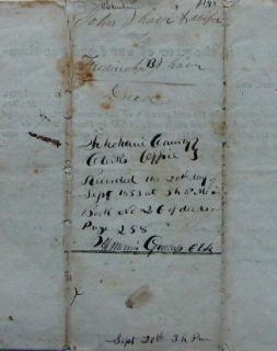 Antique Indenture 1829, Schoharie County, NY, J. & N. Shaver to 