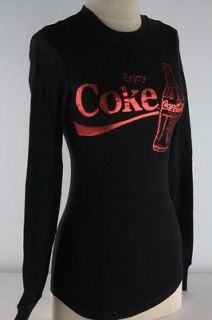 Coca Cola Black Enjoy Coke Thermal Tee Junior 3555