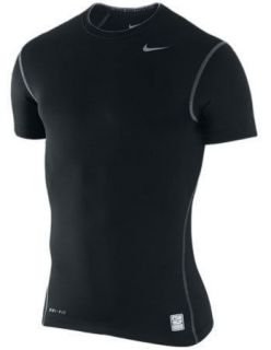 Nike Pro Combat DRI FIT Compression Short Sleeve Black Shirt 269603 